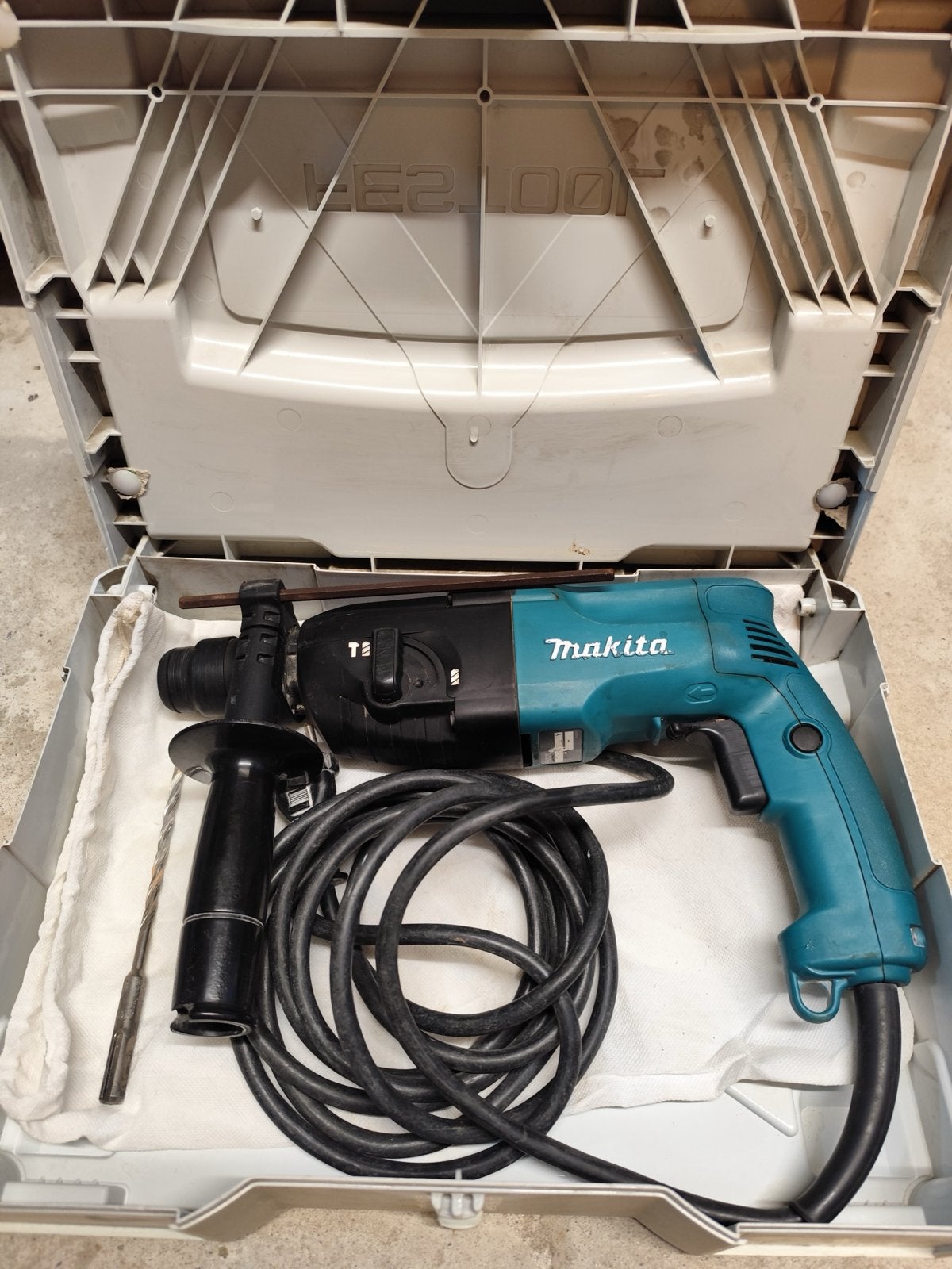 Makita HR2020 Boorhamer in Festool koffer - ZGAN, 600 watt of meer, Boor- en/of Breekhamer, Ophalen of Verzenden, Zo goed als nieuw