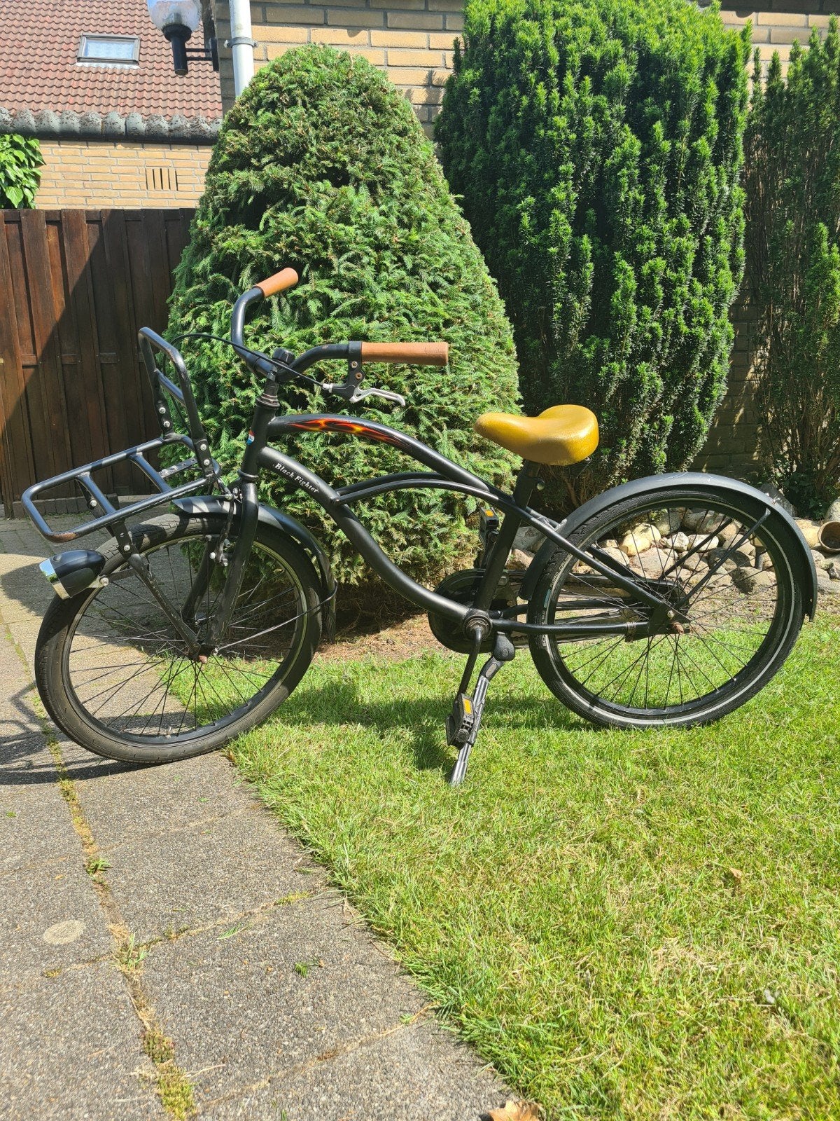 22 inch popal black fighter jongensfiets, Fietsen en Brommers, Minder dan 47 cm, Ophalen, Gebruikt, Staal