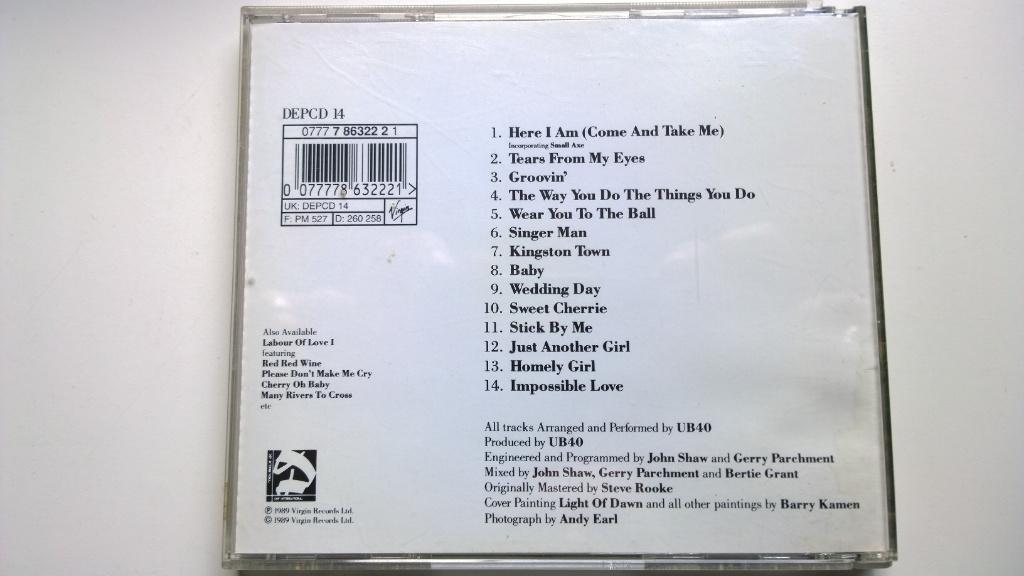 UB40 - Labour Of Love II, Ophalen of Verzenden, Zo goed als nieuw