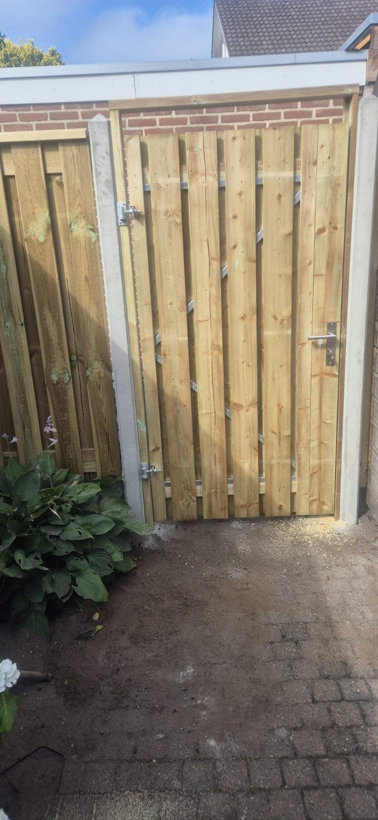 A.B schutting en tuinaanleg, Tuin en Terras, Ophalen of Verzenden, Hout, Minder dan 3 meter, 1 tot 2 meter