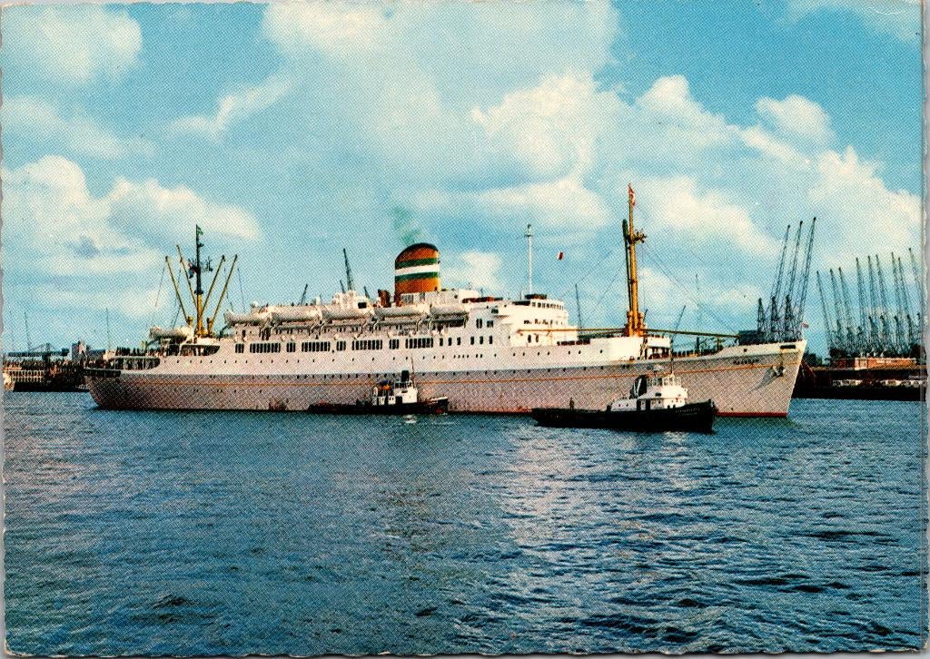Rotterdam - S.S. Maasdam Holland America Line (1971), Verzenden, 1960 tot 1980, Gelopen, Zuid-Holland