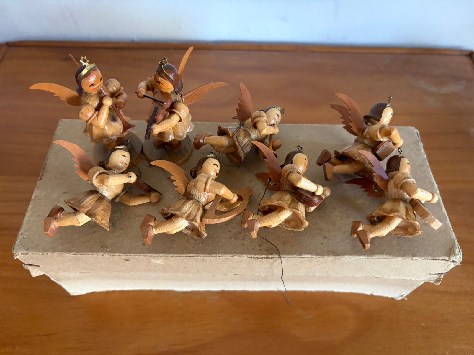 8 Erzgebirge engeltjes., Ophalen of Verzenden