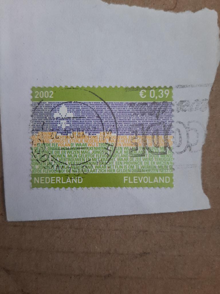 2002 Provinciezegel Flevoland, Postzegels en Munten, Postzegels | Nederland, Verzenden, Gestempeld