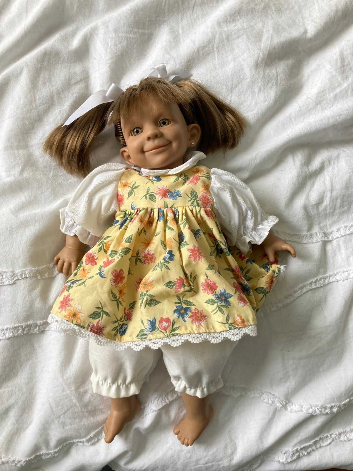 Vintage popje, 39 cm lang., Verzamelen, Ophalen of Verzenden, Zo goed als nieuw, Pop