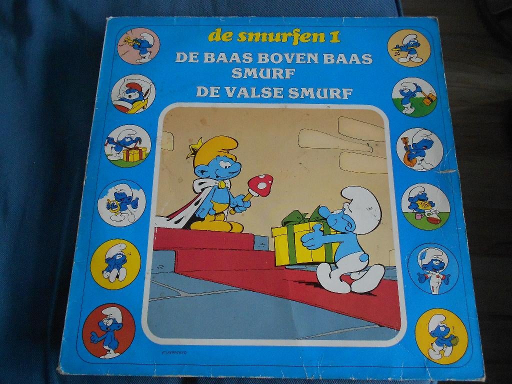 blauwe Smurfen LP vinyl de smurfen 1, Ophalen, Gebruikt, Verschillende Smurfen, Gebruiksvoorwerp