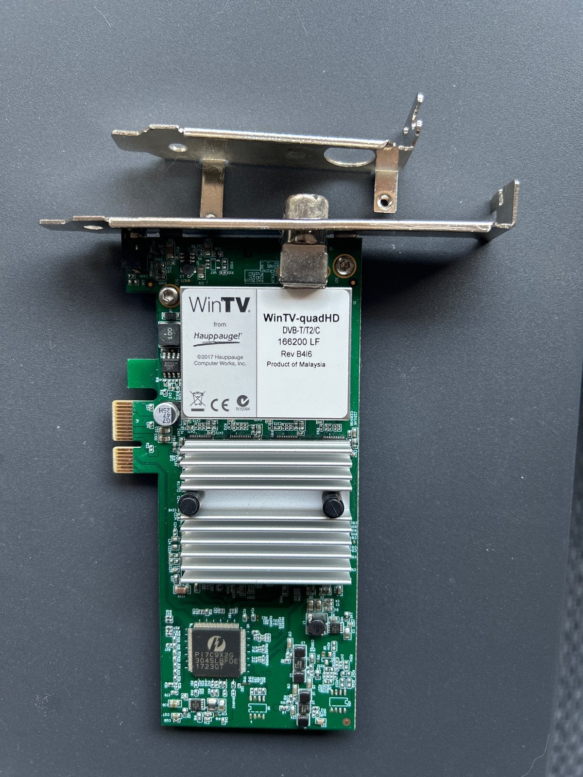Hauppauge WinTV-quadHD DVB-T/T2/C TV-tunerkaart, Ophalen of Verzenden, Zo goed als nieuw, PCI-Express 1