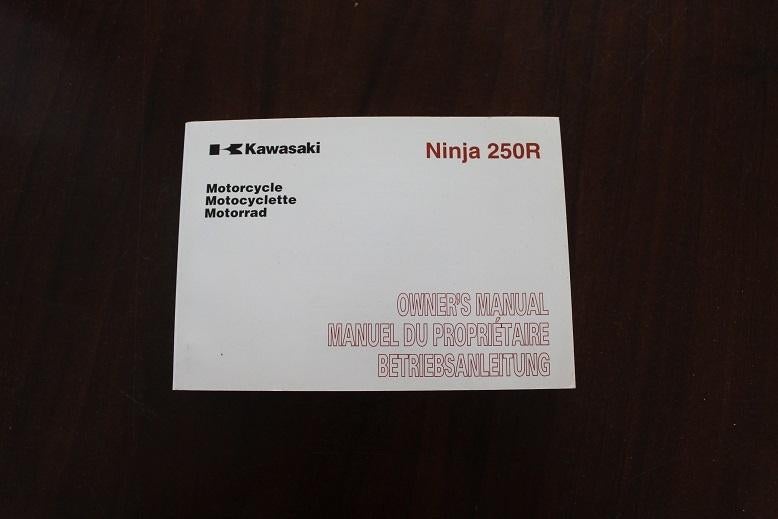 Kawasaki Ninja 250R 2008 motorcycle owner's manual EX250K9, Ophalen of Verzenden, Yamaha