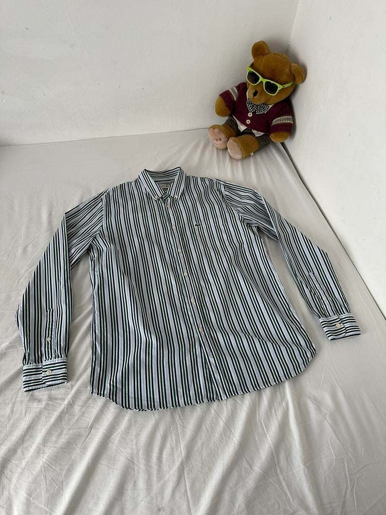 Nieuw Lacoste overhemd, Kleding | Heren, Overhemden, Ophalen of Verzenden, Zo goed als nieuw, Groen, Halswijdte 41/42 (L)