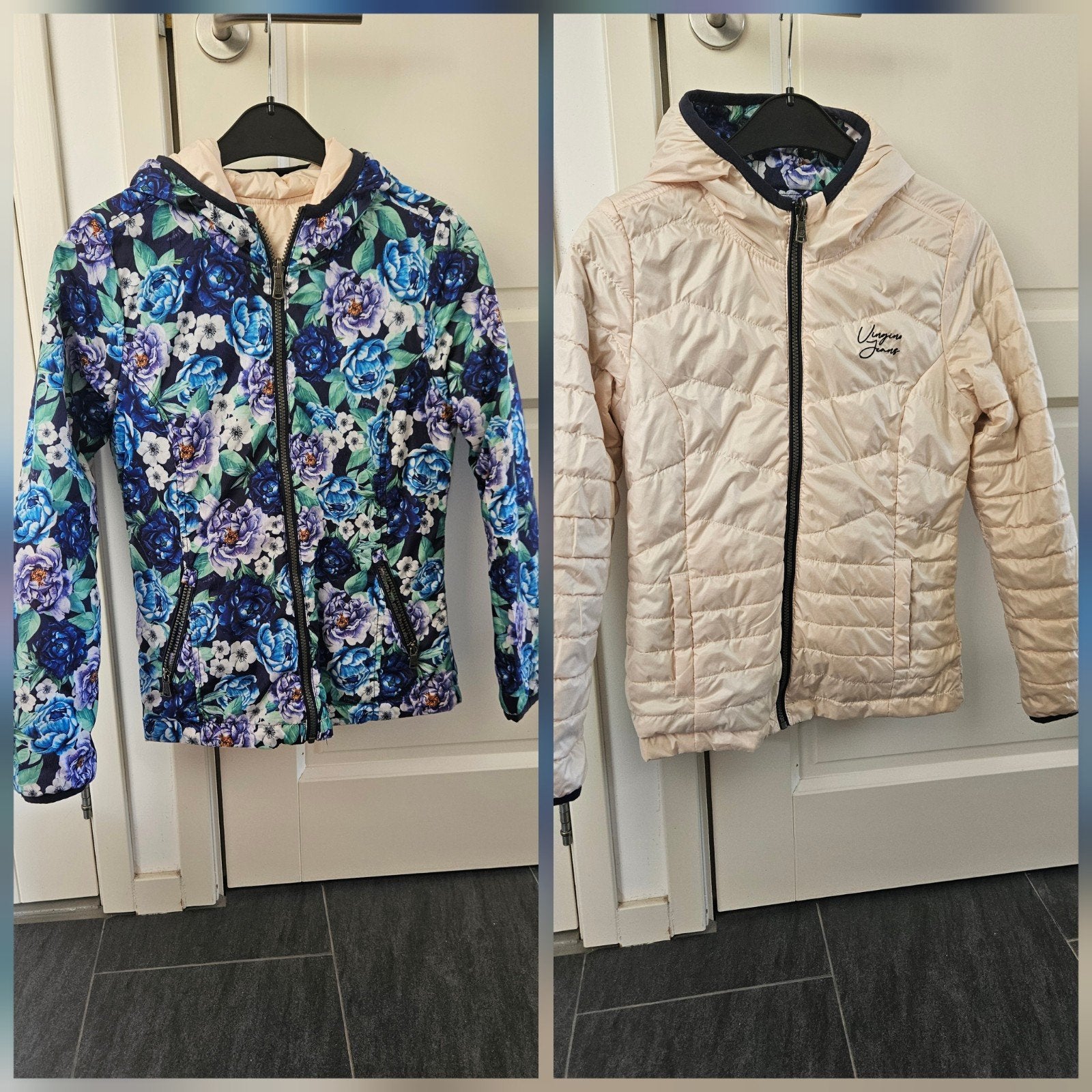 Vingino omkeerbare jas voorjaar/najaar maat 152, Kinderen en Baby's, Kinderkleding | Maat 152, Meisje, Ophalen of Verzenden, Zo goed als nieuw