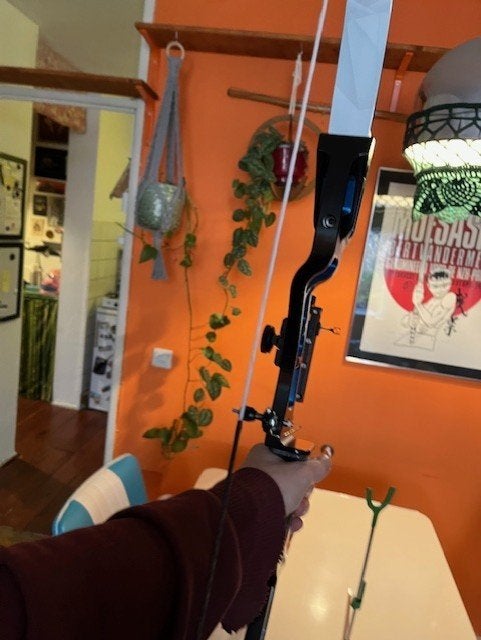 linkshandige handboog recurve complete set zgan topmateriaal, Ophalen of Verzenden, Zo goed als nieuw, Recurveboog