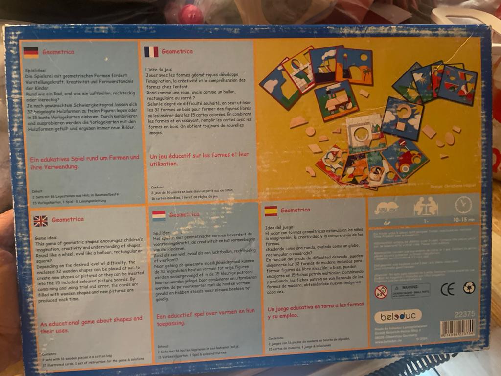 Belseduc Geometrica: Educatief Vormen Spel, Ophalen of Verzenden, Gebruikt, Bouwen
