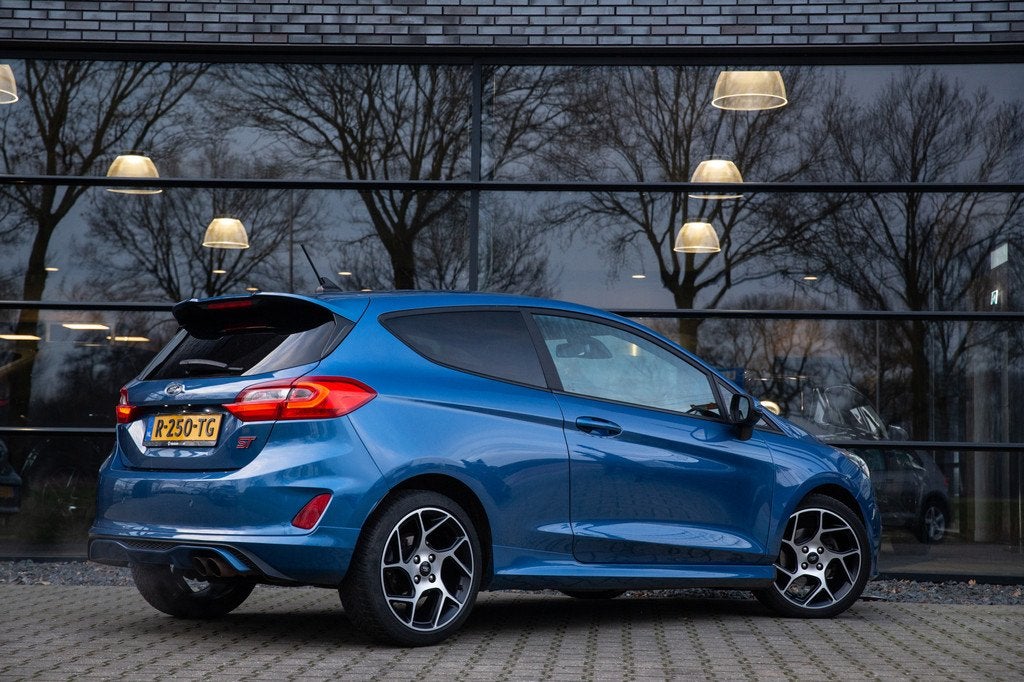 Ford Fiesta 1.5 EcoBoost ST-3 200PK , Perfomance Pack, Recar, Voorwielaandrijving, Stof, Blauw, Automatische klimaatregeling