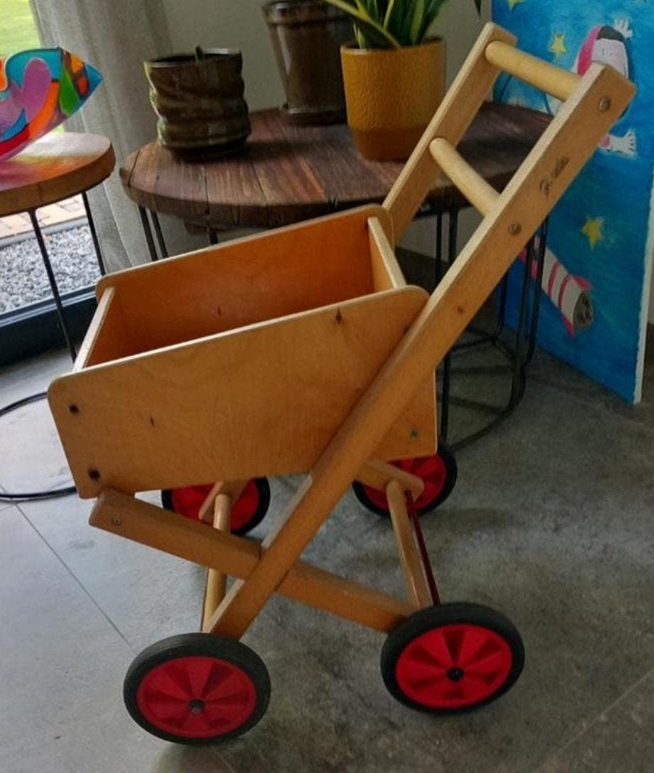 Houten loopwagen / duwkar van Ado, Ophalen, Gebruikt, Duwvoertuig