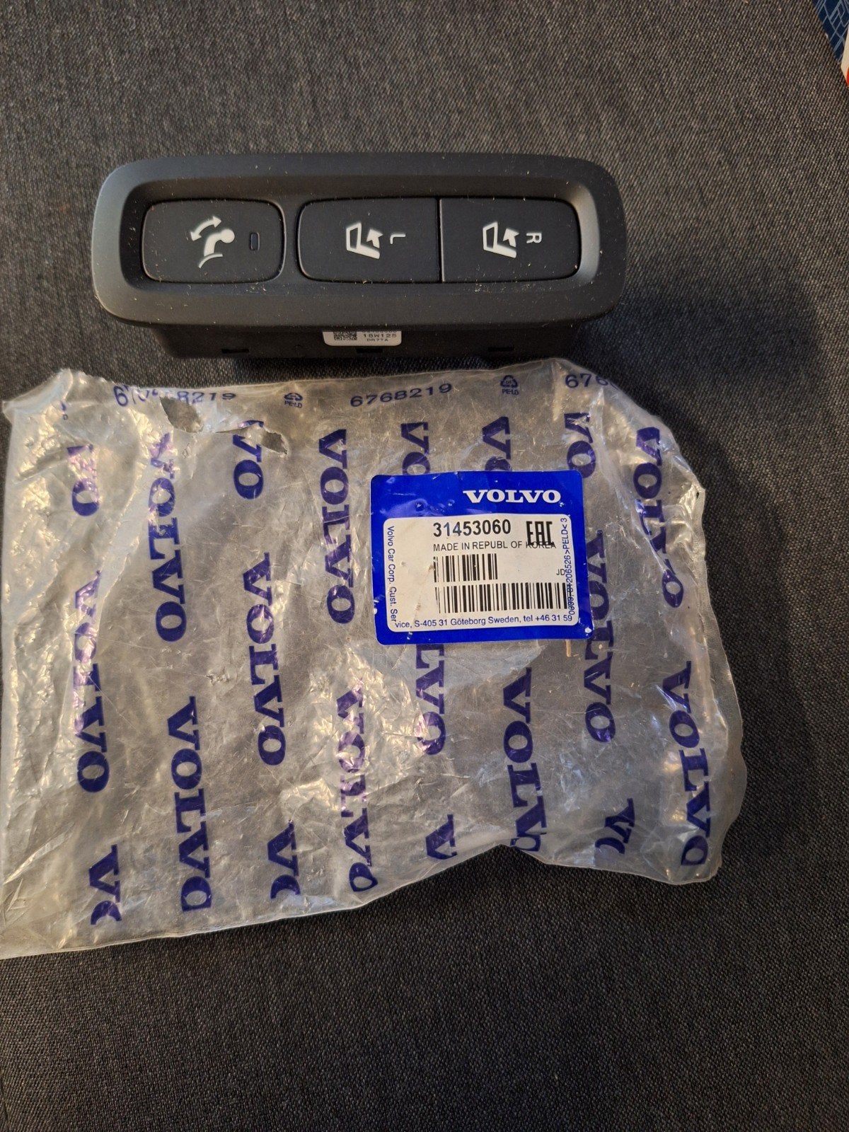 Originele Volvo Stoelbedieningsschakelaar 31453060 – Nieuw O, Ophalen of Verzenden, Nieuw, Volvo
