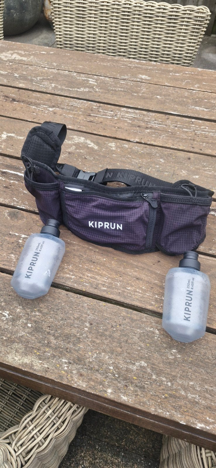 Kiprun hardloop drink gordel 2 keer 250 ml flesjes, Ophalen of Verzenden, Zo goed als nieuw