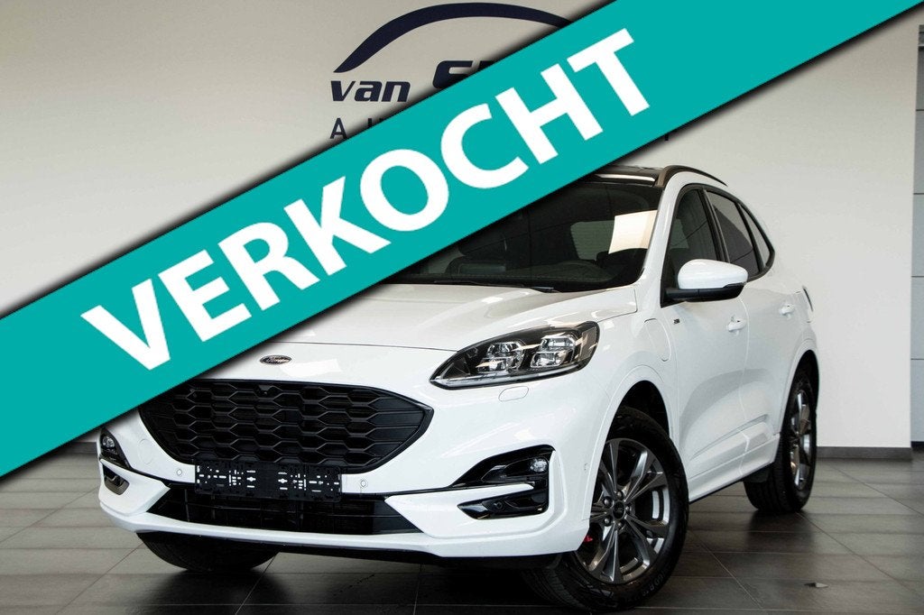 Ford Kuga 2.5 PHEV ST-Line X|WinterPack|AdaptiveCruise|Navi|, Auto's, Ford, Adaptive Cruise Control, Gebruikt, Zwart, 4 cilinders