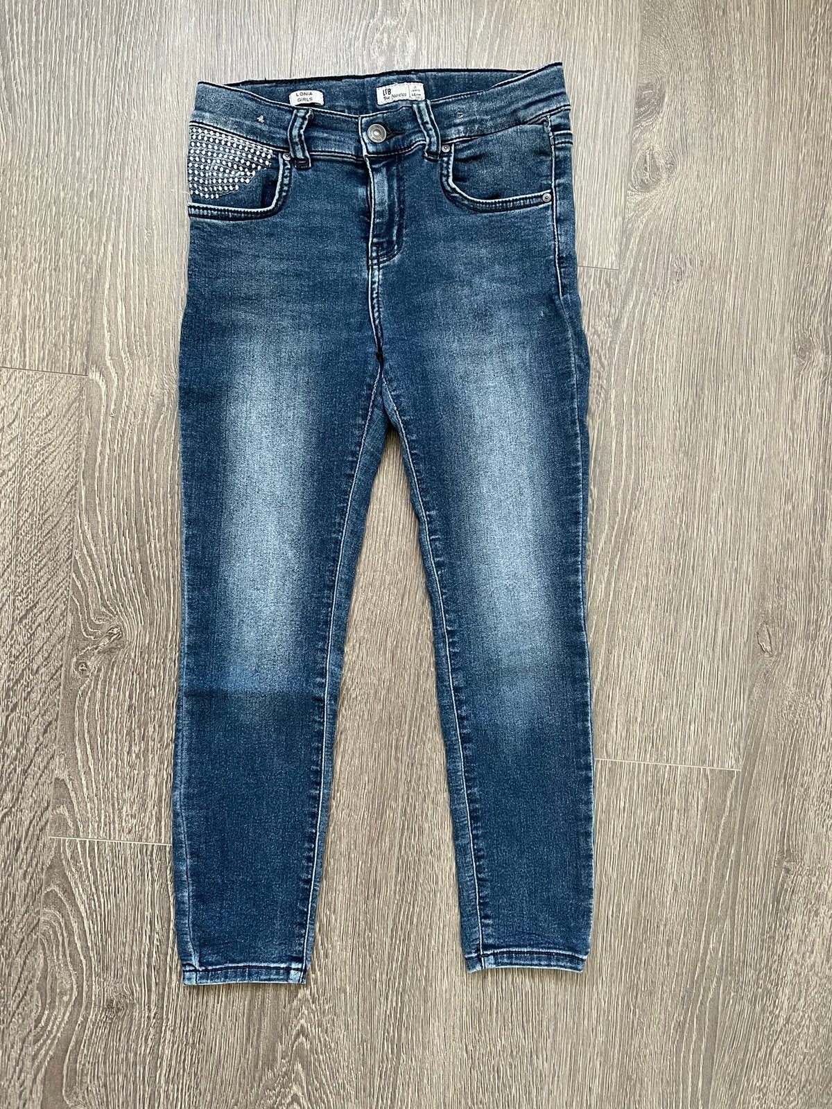 Meisjes skinny jeans / spijkerbroek blauw van LTB mt 146, Ophalen of Verzenden, Gebruikt, Meisje, Broek
