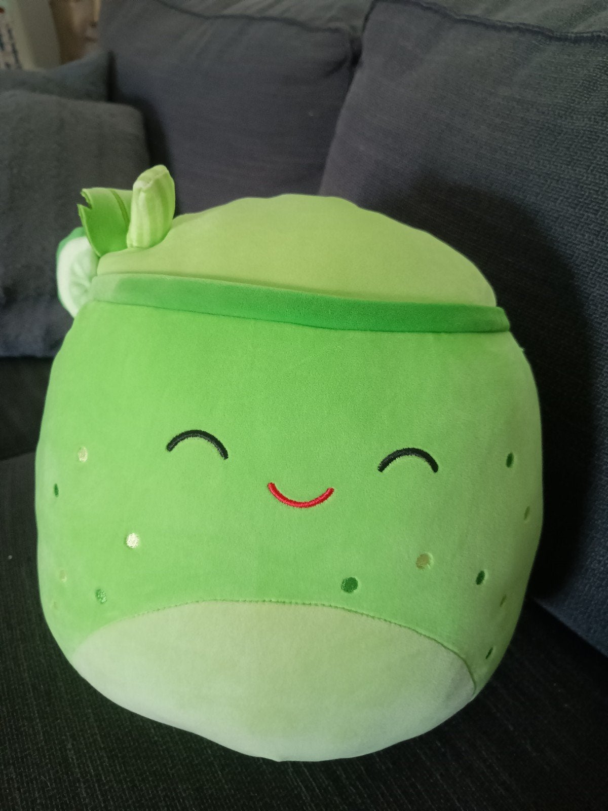squishmallow groene sap ongeveer 30 cm, Ophalen of Verzenden, Overige typen