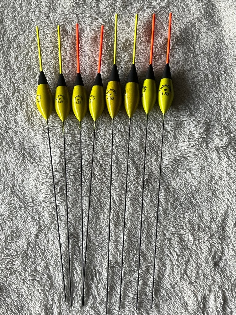 adv 164 / NIEUW serie 8 dobbers TUBERTINI, Ophalen of Verzenden, Nieuw, Dobber of Lood