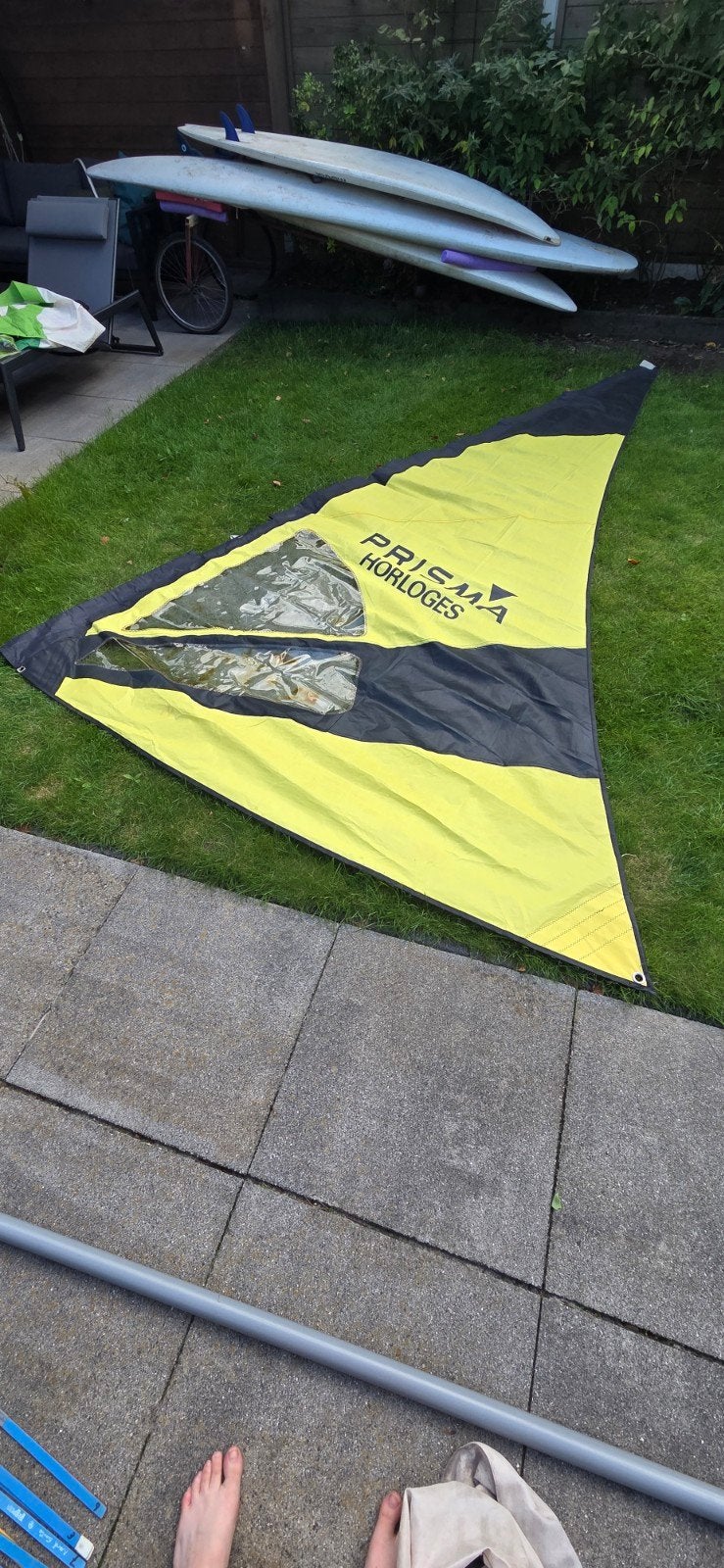 Windsurfzeil Prisma Horloges - 425x240cm, Ophalen, Gebruikt, Zeil