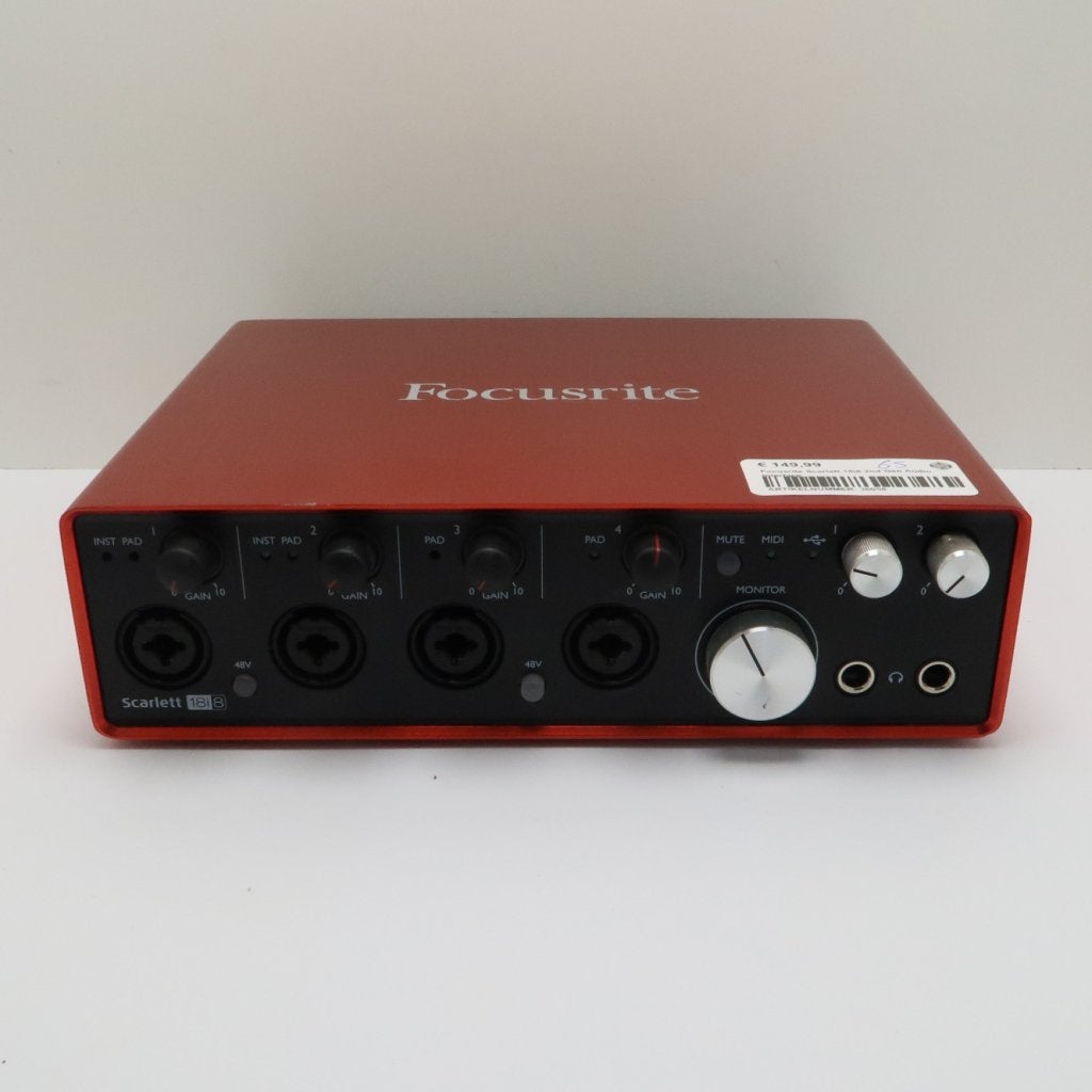 Focusrite Scarlett 18i8 2nd Gen Audio Interface, Focusrite, Zo goed als nieuw, https://support.focusrite.com/hc/nl/requests/new