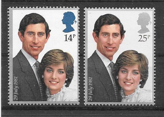 UK 1981  Charles & Diana - postfris, Postzegels en Munten, Verzenden, Postfris