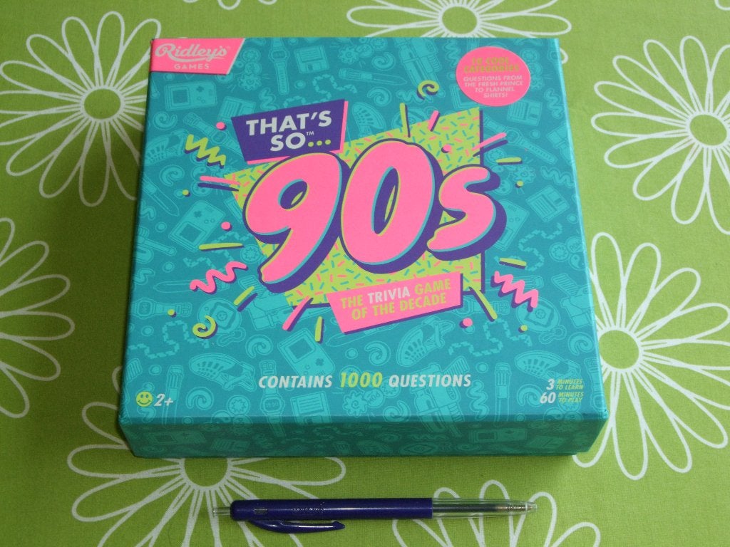 That's so 90's - Trivia spel over de jaren 90 (Engelstalig), Een of twee spelers, Ophalen of Verzenden, Zo goed als nieuw