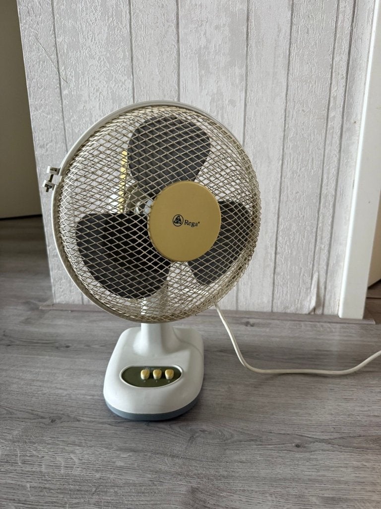 Tafelventilator 45 cm, Witgoed en Apparatuur, Ventilatoren, Gebruikt, Tafelventilator, Ophalen