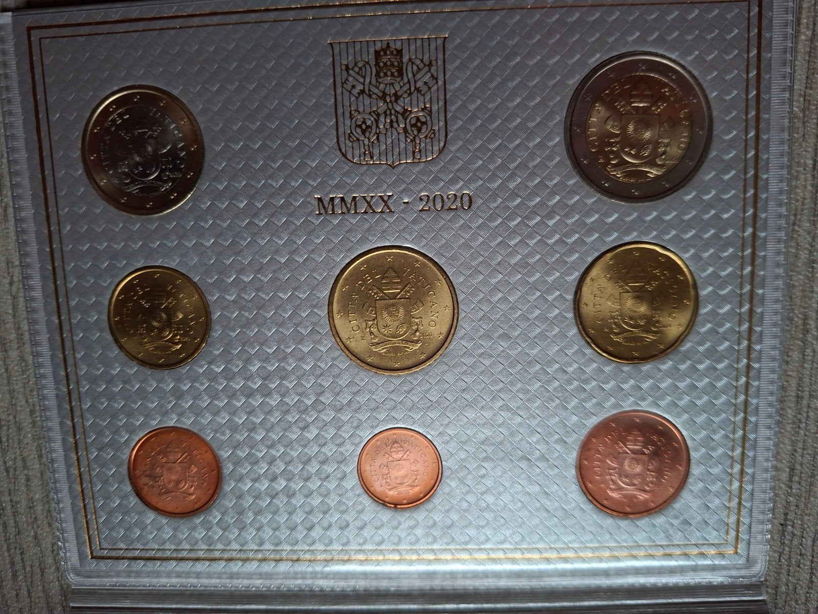 Vaticaanstad Euro Muntset 2020 Paus Franciscus, Postzegels en Munten, Ophalen of Verzenden, Vaticaanstad, Overige waardes, Setje