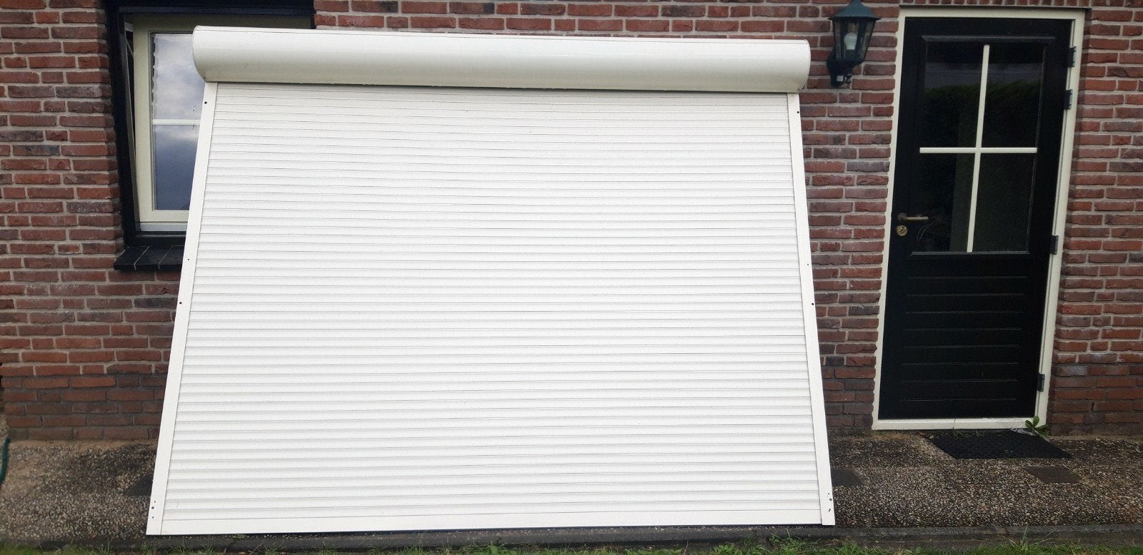 Breed rolluik elektrisch 2685mm x 1940mm 9001, Ophalen, Crème of Beige, Zo goed als nieuw, 200 cm of meer