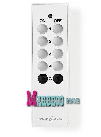 RF Smart control afstandsbediening, Klik aan- uit, 4 kanalen, Ophalen, Nedis, Nieuw, Marbeco