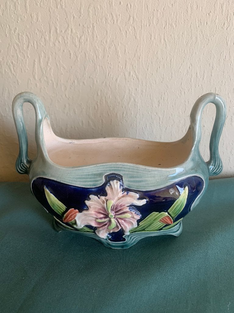 Gave Art nouveau cachepot, Antiek en Kunst, Ophalen of Verzenden