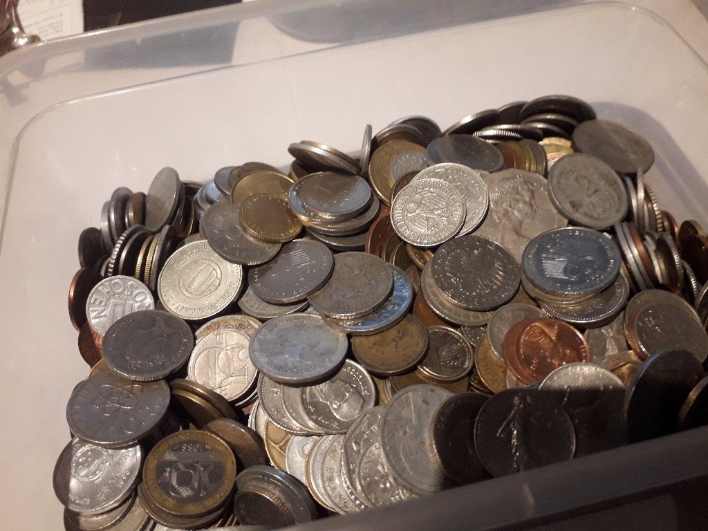 3760 GRAM OUDE BUITENLANDSE MUNTEN voor vaste PRIJS 42,50 E, Ophalen of Verzenden, Overige landen