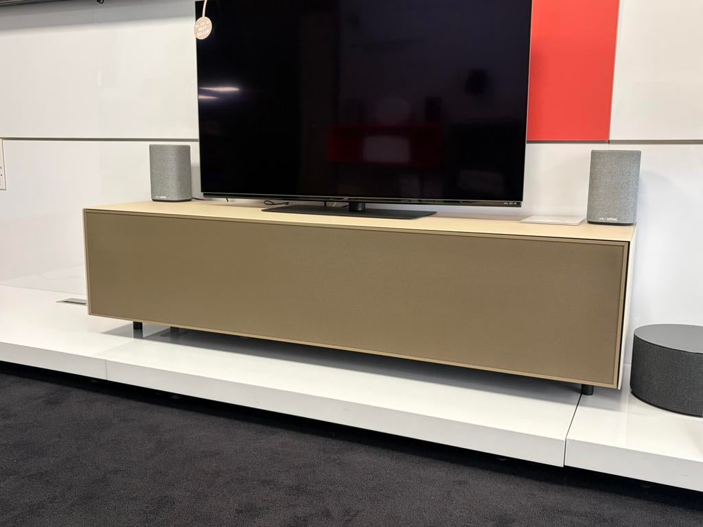 Ardeno Mika  tv kast 160, beige, Huis en Inrichting, Kasten | Televisiemeubels, Ophalen, 150 tot 200 cm, Zo goed als nieuw, Minder dan 100 cm