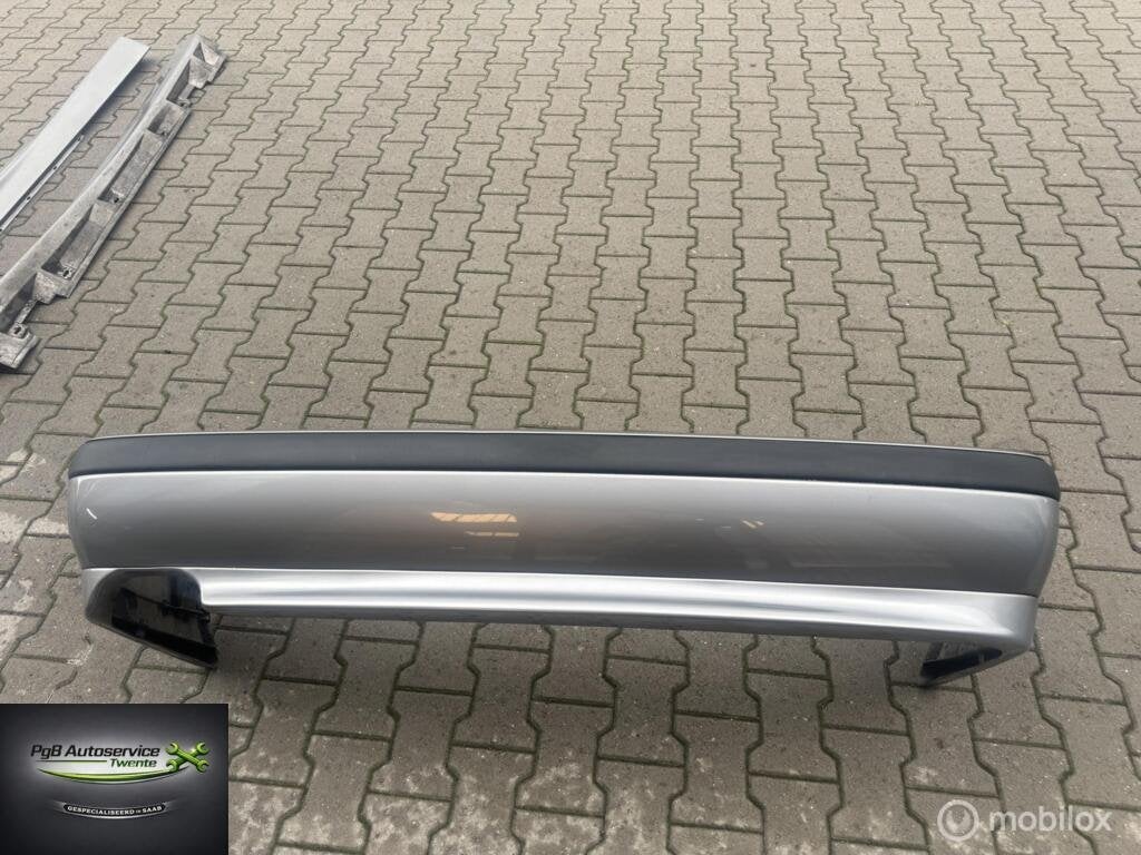 Saab 9-3 1998-2003 achterbumper 279 steelgrey, Gebruikt, Ophalen of Verzenden, Saab, Achter
