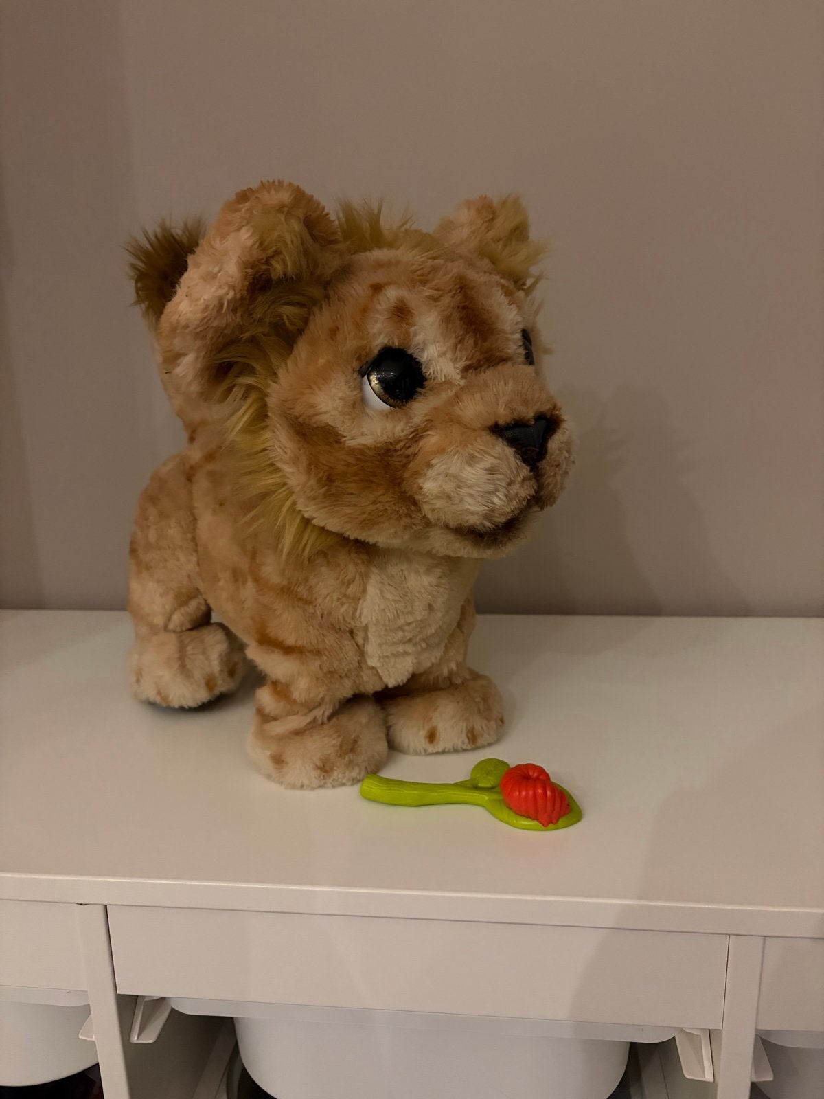 Interactieve Simba knuffel uit De Leeuwenkoning, Ophalen, Disney, Zo goed als nieuw, Middelgroot (20 tot 80 cm)
