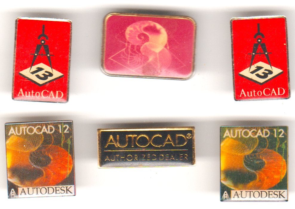 Verzameling autocad vintage pins, Verzenden, Zo goed als nieuw, Overige onderwerpen