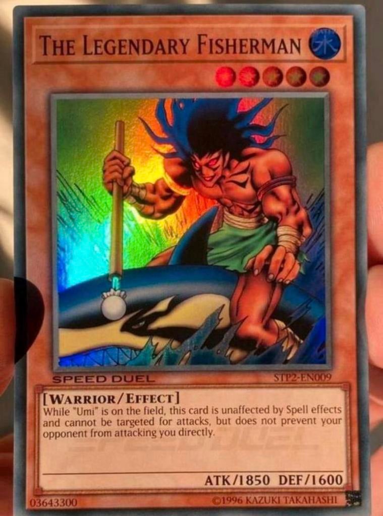 Yu-Gi-Oh! The Legendary Fisherman STP2 Duel Promo !, Ophalen of Verzenden, Zo goed als nieuw, Losse kaart, Foil
