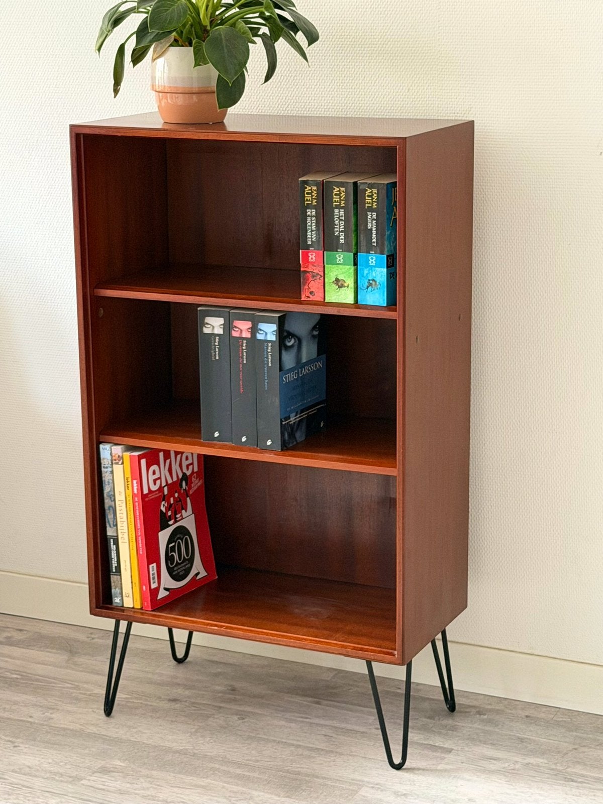 Vintage Formule Kempkes boekenkast | retro boekenkast, Ophalen, Gebruikt, 100 tot 150 cm, Teakhout