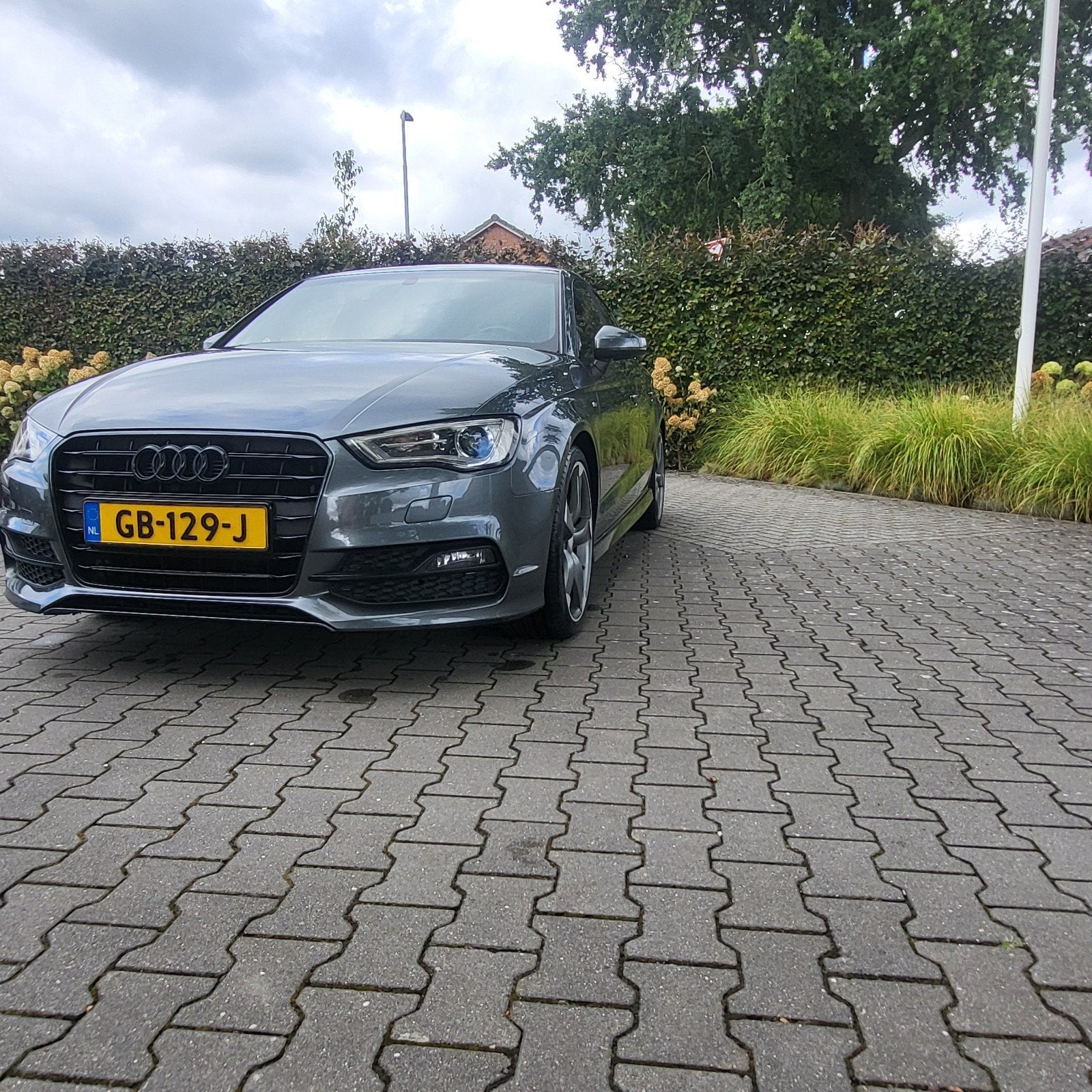 Audi A3 1.4TFSI 110KW COD Sedan S-tr 2015 Grijs, 4 cilinders, Leder en Stof, Origineel Nederlands, 1395 cc