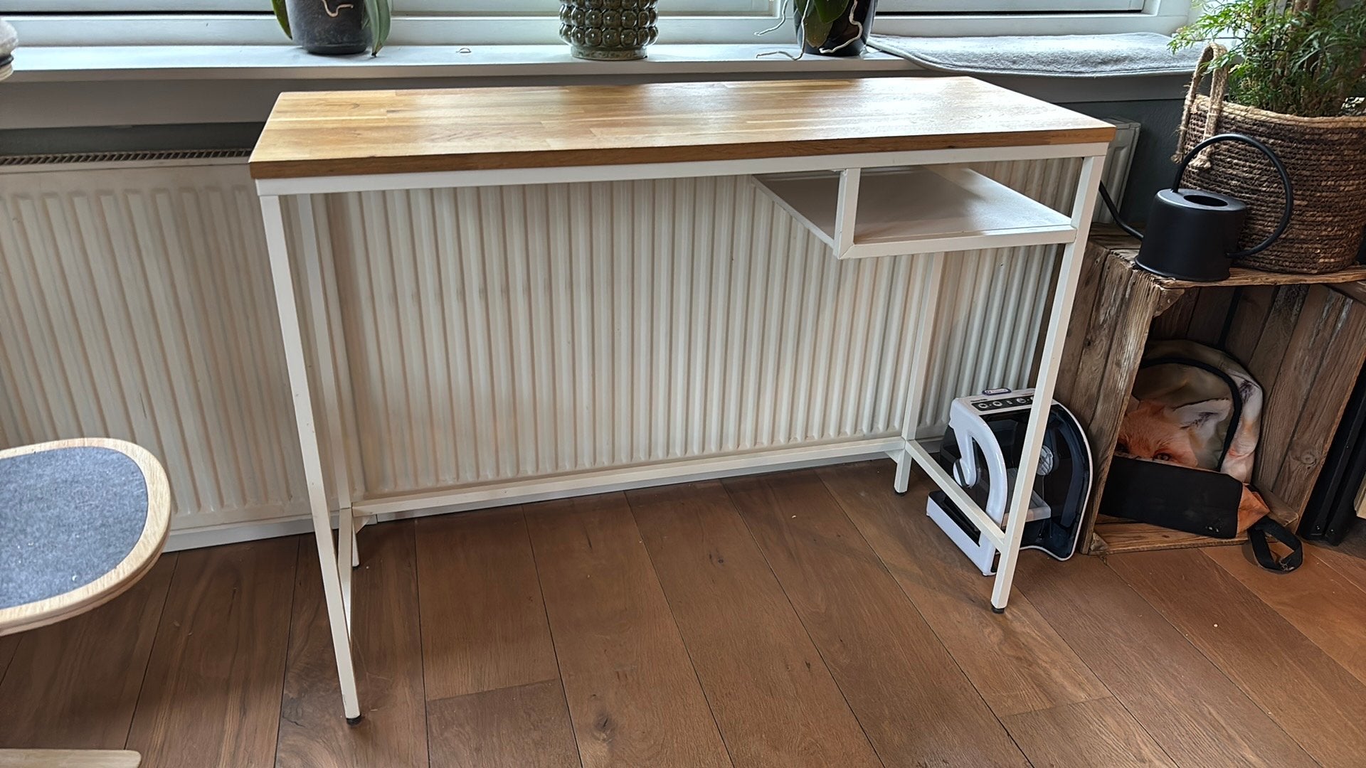 Laptoptafel Vittsjo ikea, Ophalen, 100 tot 150 cm, Zo goed als nieuw, Metaal