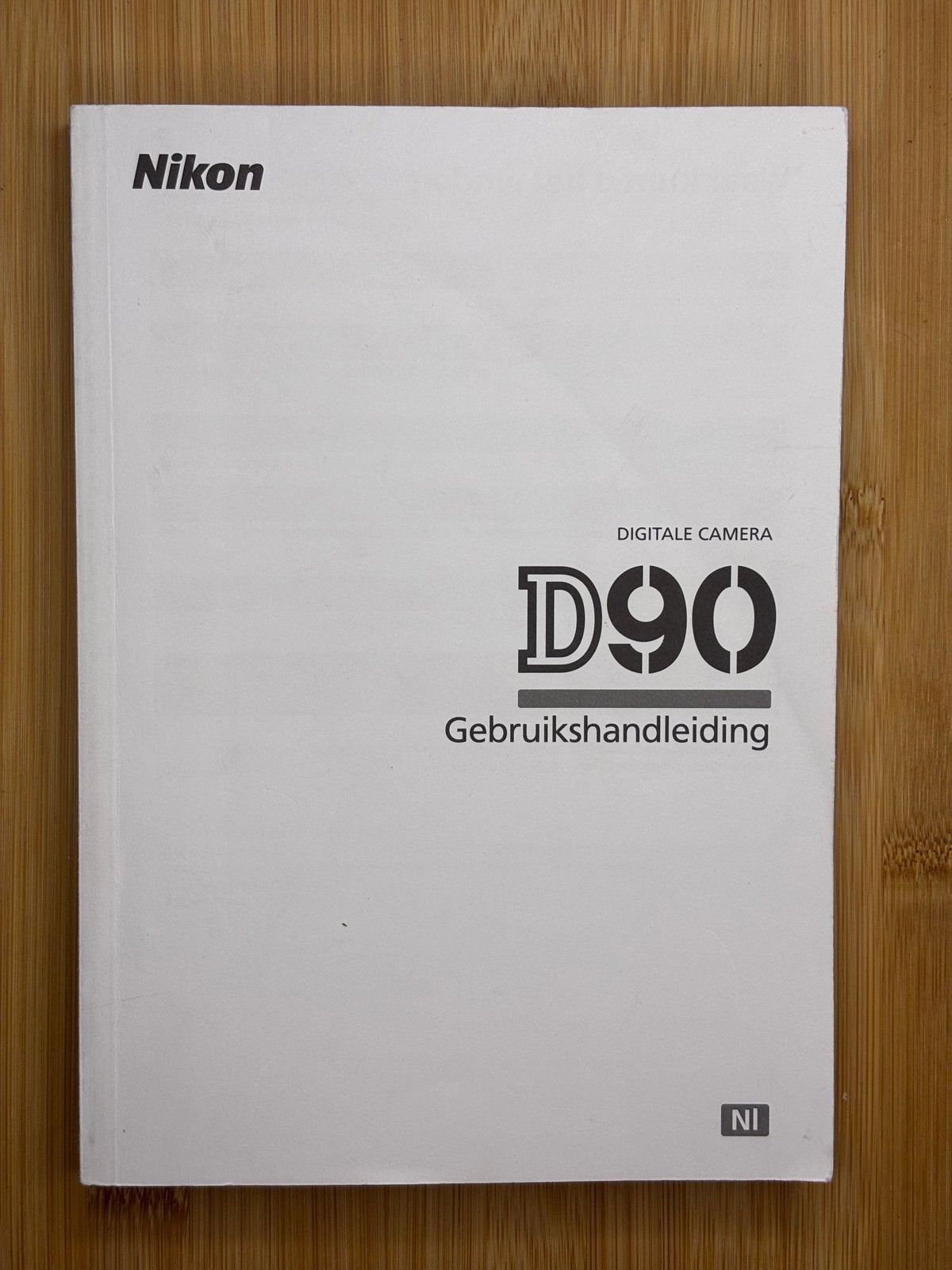 Nikon D90 Digitale Camera Gebruikershandleiding, Ophalen of Verzenden, Zo goed als nieuw