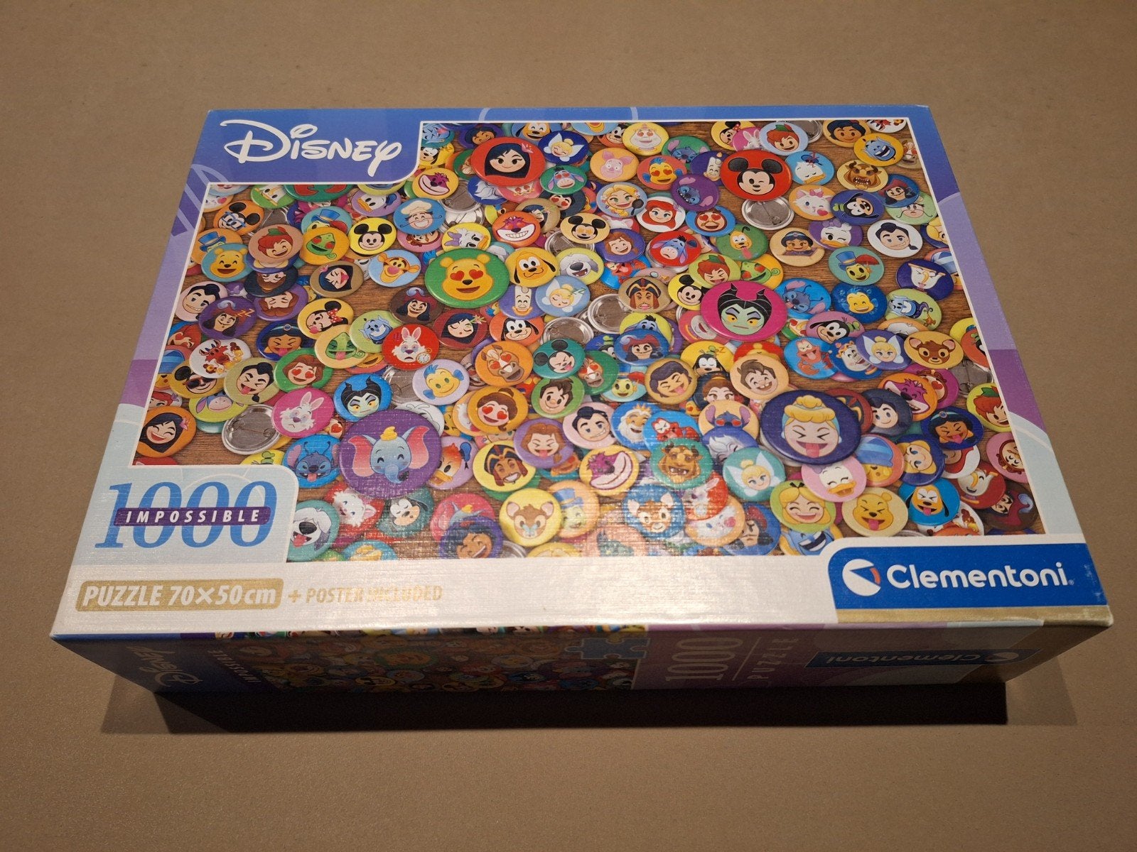 Disney Impossible Puzzel 1000 stukjes Clementoni, Ophalen of Verzenden, 500 t/m 1500 stukjes, Zo goed als nieuw, Legpuzzel