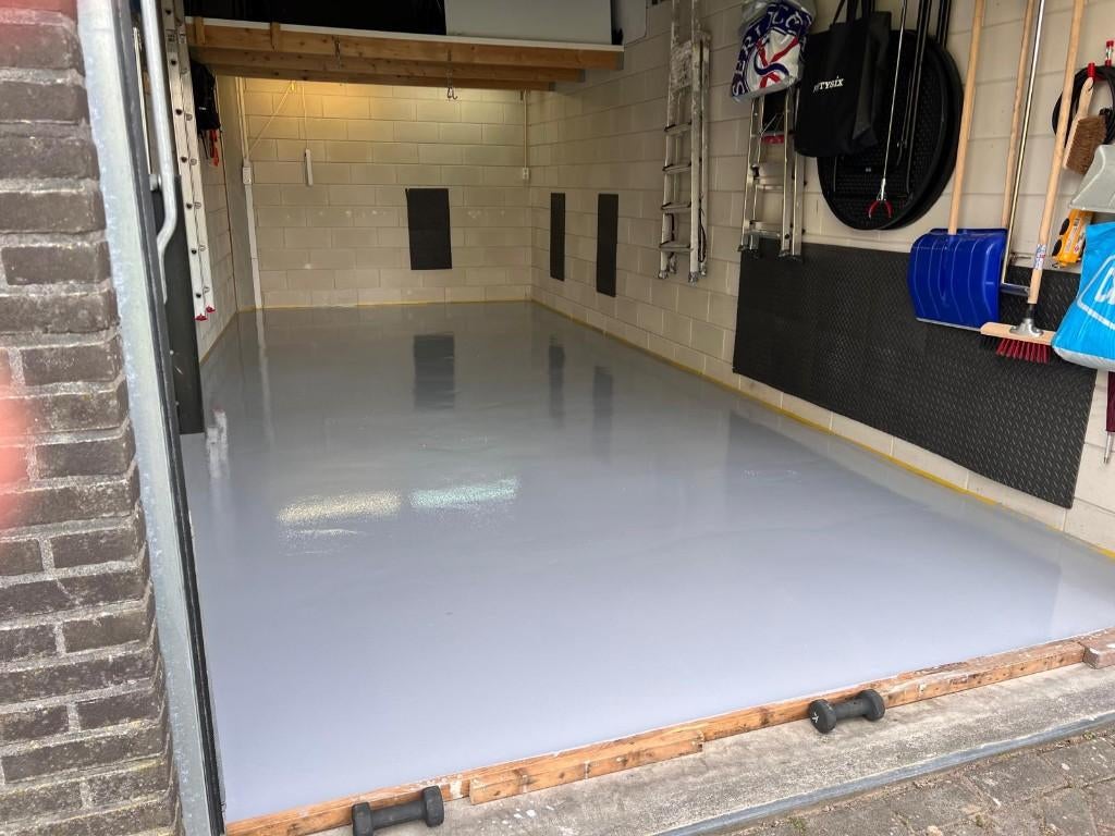 80m2 2k Epoxy Garagevloer coating Betoncoating - 25% KORTING, 7671DA, DHZ Vloercoating & Betoncoating, Nieuw, Ophalen of Verzenden