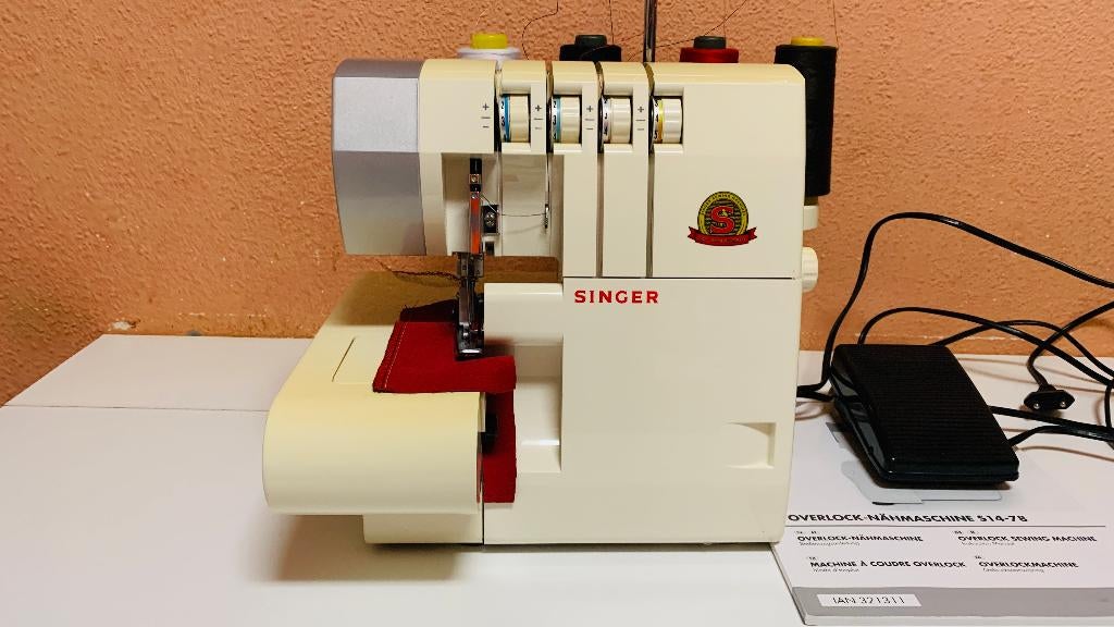 singer lockmachine 14 sh 754 u kunt het hier testen, Ophalen of Verzenden, Zo goed als nieuw, Lockmachine, Singer