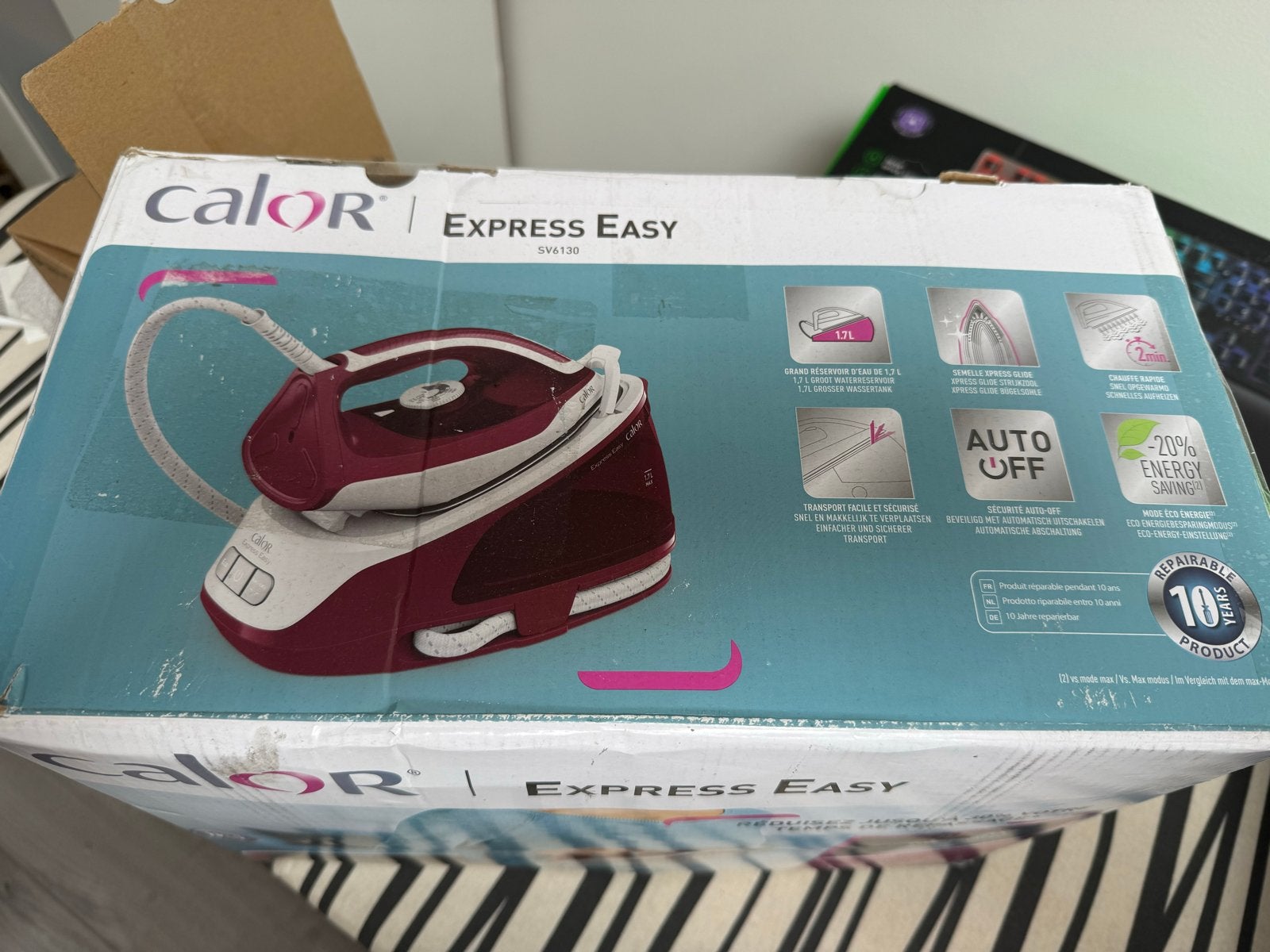 Calor Express Easy Stoomgenerator Strijkijzer SV6130, Ophalen of Verzenden, Zo goed als nieuw, Strijkijzer met snoer