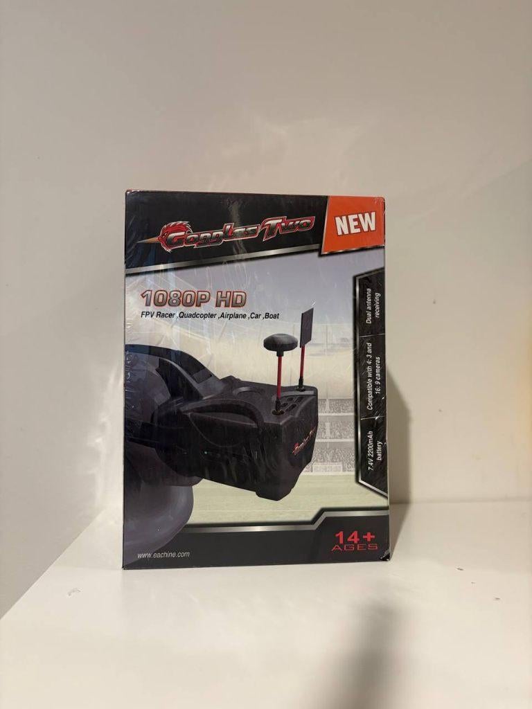 Eachine Goggles Two 1080p Full HD FPV Goggles New Sealed, Nieuw, Ophalen of Verzenden, First person view (FPV), Standaard kwaliteit