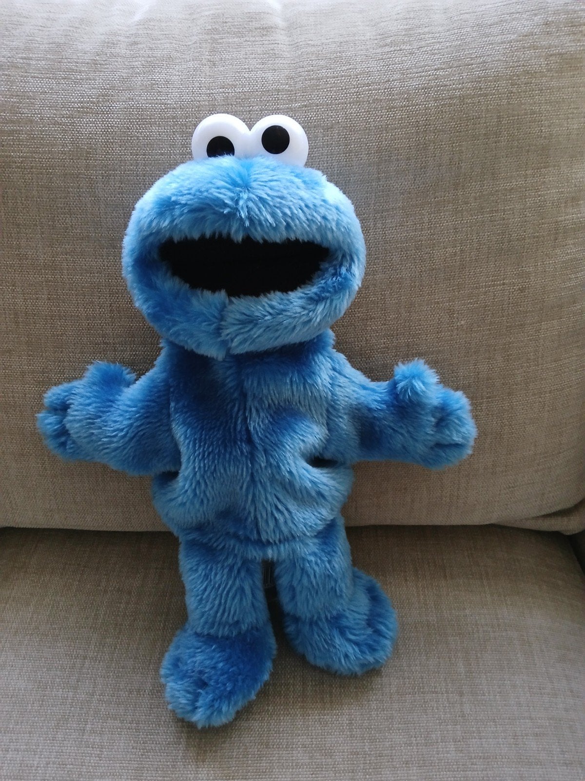 Sesamstraat Handpop Koekiemonster merk : Sesamstraat,40 cm, Kinderen en Baby's, Speelgoed | Knuffels en Pluche, Overige typen