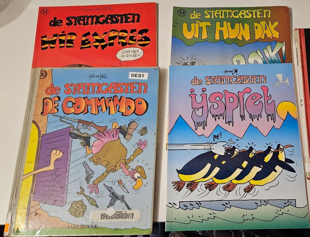 Strips: Toon - De Stamgasten 4x, Boeken, Meerdere stripboeken, Ophalen of Verzenden, Gelezen, Toon van Driel