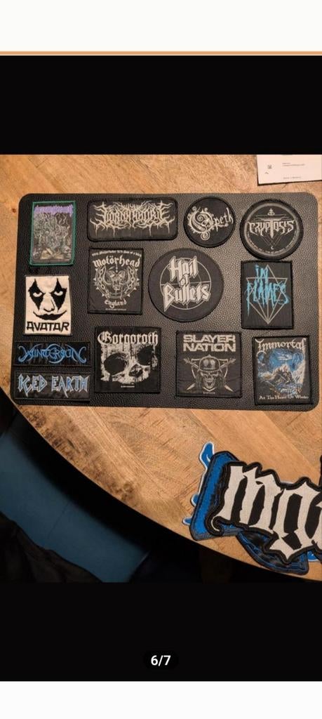 Grote collectie metal/rock band patches cd shirts, Ophalen of Verzenden, Zo goed als nieuw